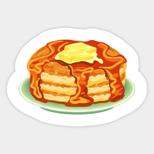 Cute Pancake Breakfast Sticker by SWON Design